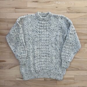 100% Wool Cable Knit Sweater | Made in Canada | NWOT